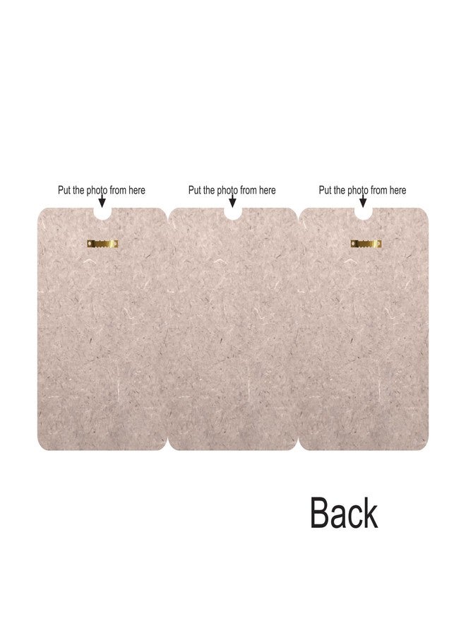 Creative Arts n Frames إطار صور خشبي متعدد الصور من قطعة واحدة بدون وصلات، من إنتاج Creative Arts n Frames، قطعة واحدة، ديكور منزلي، ديكور حائط لغرفة المعيشة، هدية (إطار صور Same3 مقاس 4x6، 3 في 1 قطعة) - Image 4